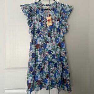 Entro Multicolor Floral Mini Dress